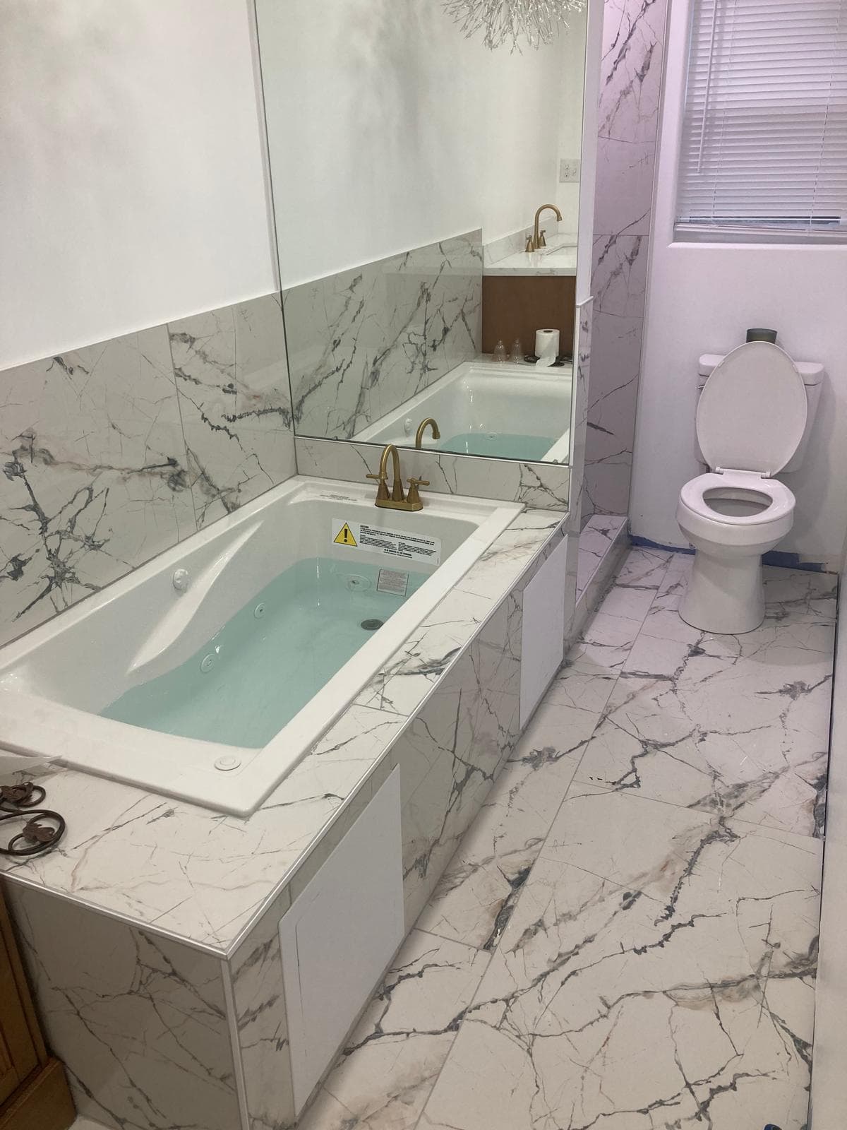 Luxury Bathroom Installation with Tub & Tile